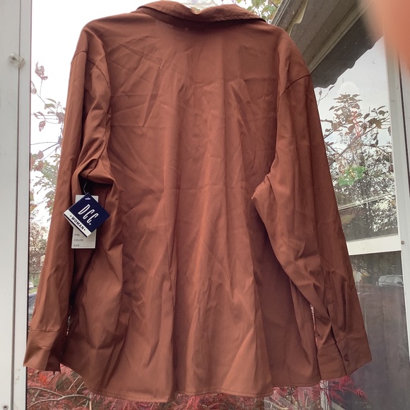 Plus size button front tailored woman’s shirt top blouse NEW - Picture 4 of 7